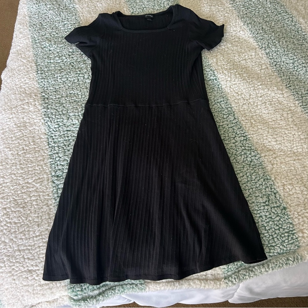 Art Class Black Mini Dress